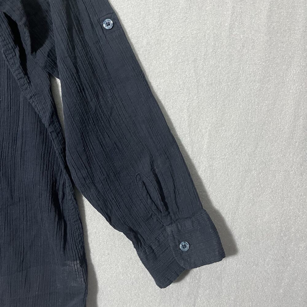 Woman's Eddie Bauer‎ Travel Seeker Long Sleeve Shirt Navy 2XL Sheer Classic Fit - Picture 8 of 10